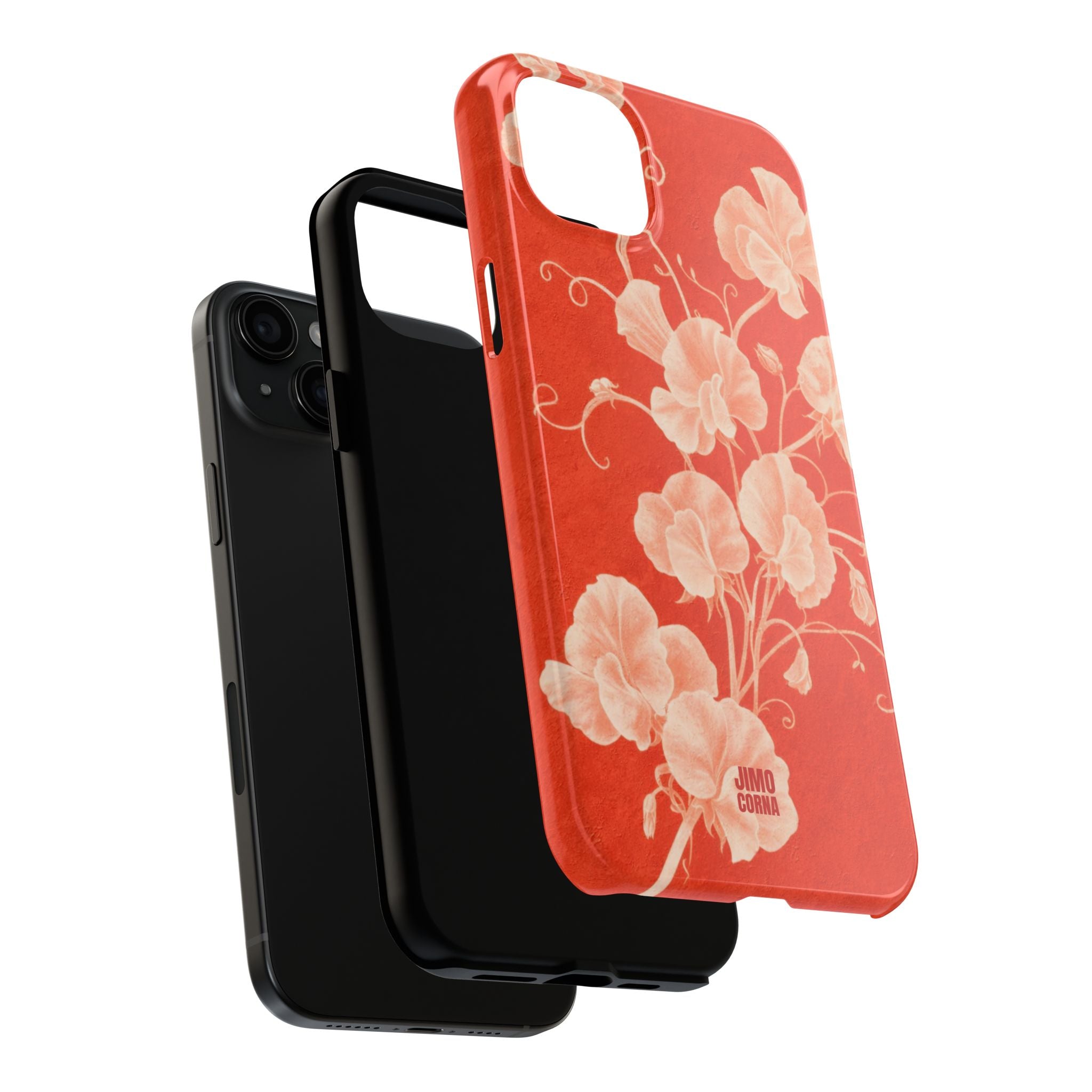 Red Flora iPhone Case