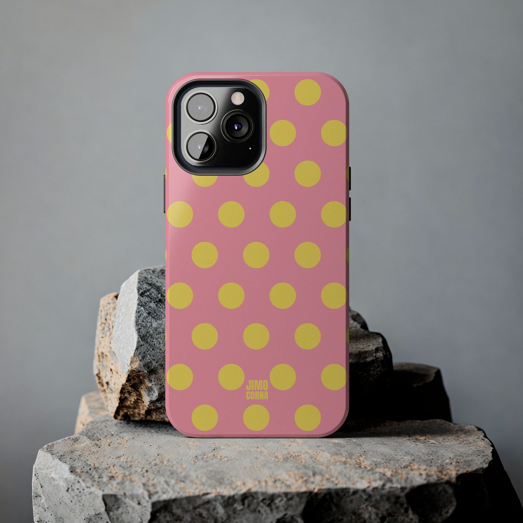 Big Polka Dot | Pink and Yellow