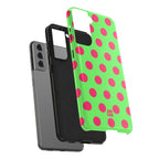 Big Polka Dot | Green and Pink