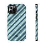 Angelina Stripes | Blue - iPhone Case