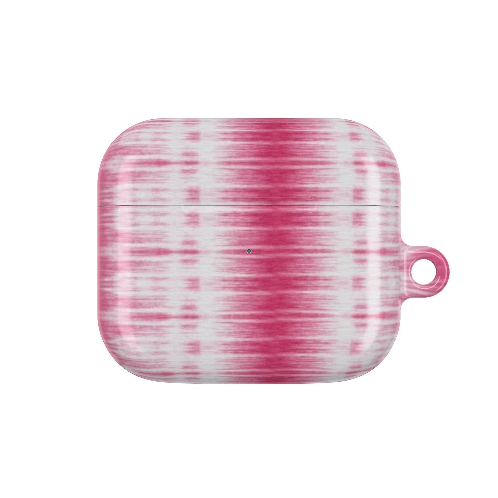 Pink Woven Texture AirPods Case