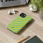 Angelina Stripes | Green - iPhone Case