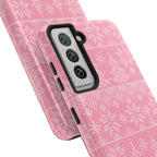 Holiday Knit | Pink Samsung Galaxy Case