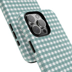 Farm Gingham MagSafe iPhone Case | Blue