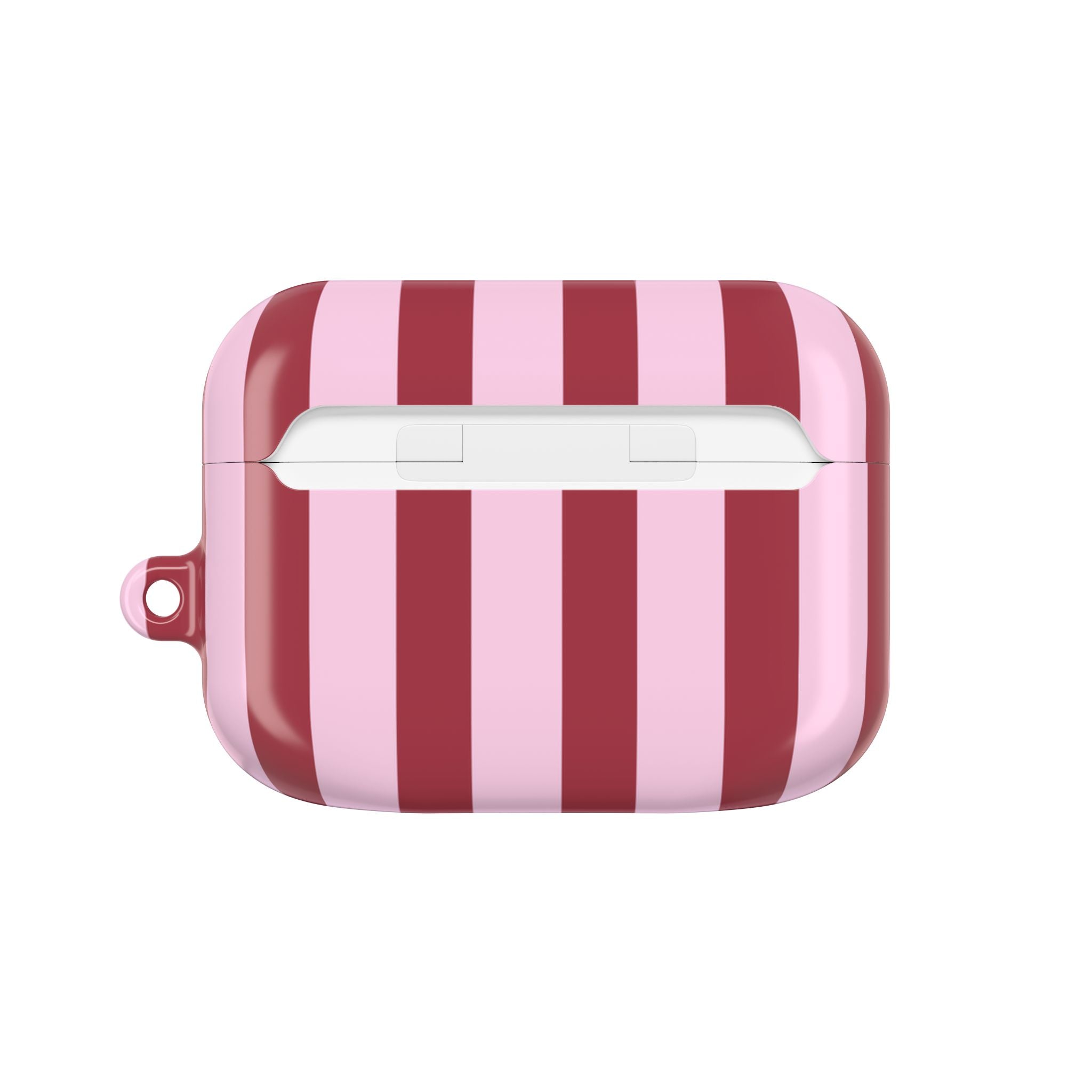 Bold Stripes AirPods Case | Pink and Red