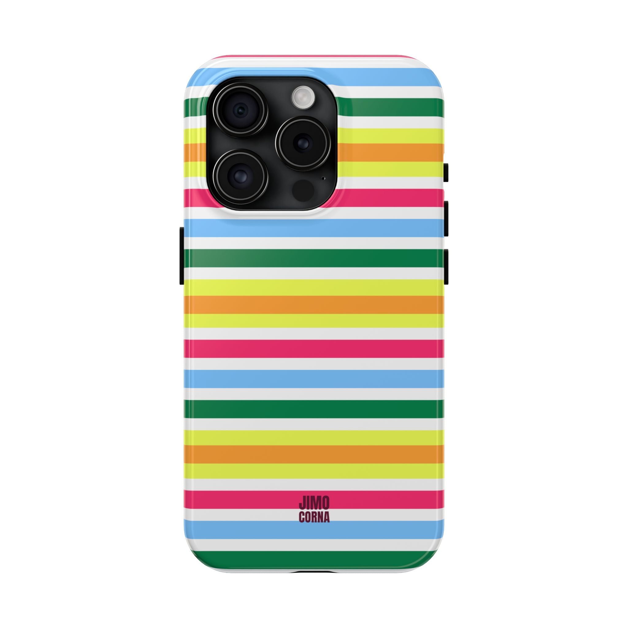Rainbow Sorbet Stripe iPhone Case