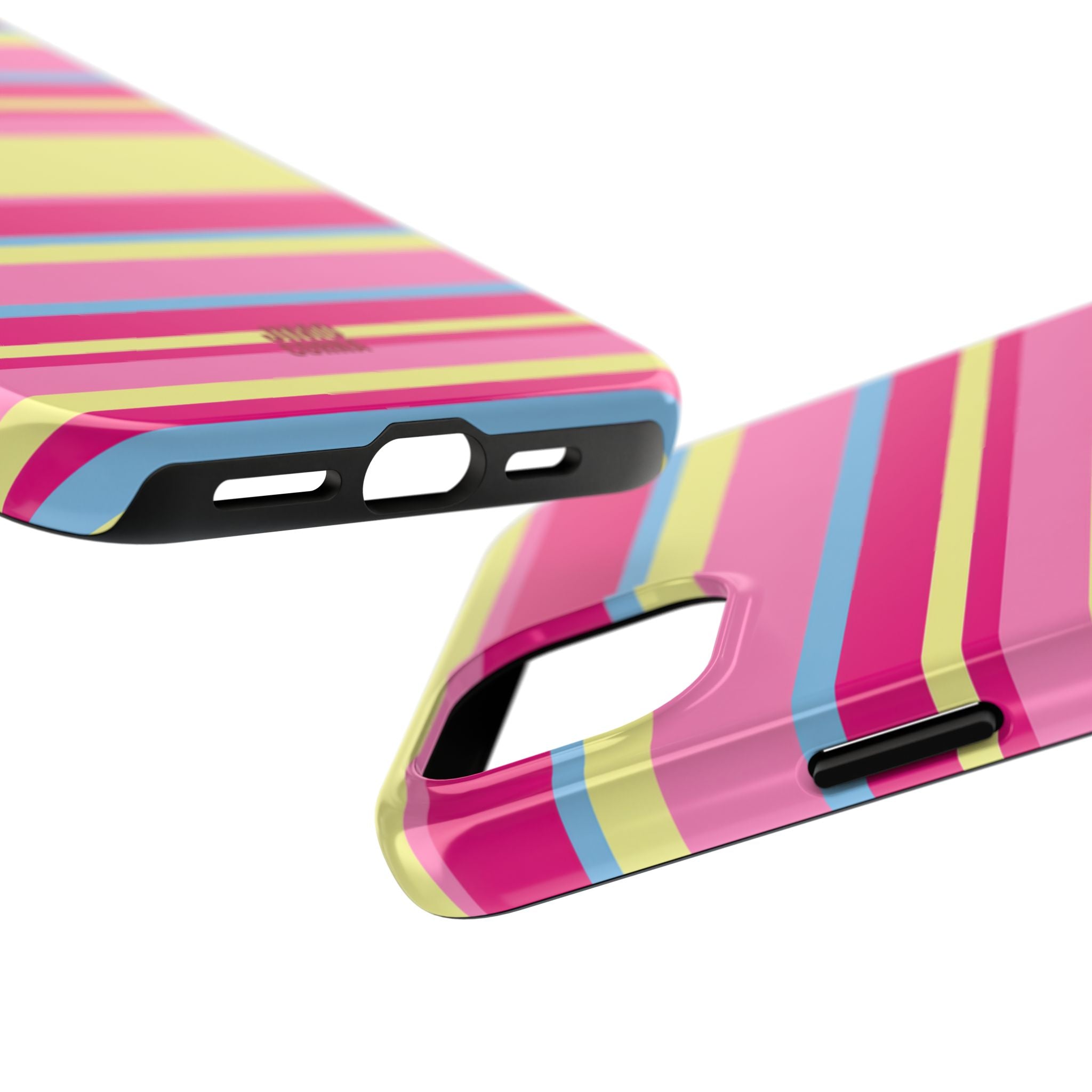 Lemonberry Stripe iPhone Case