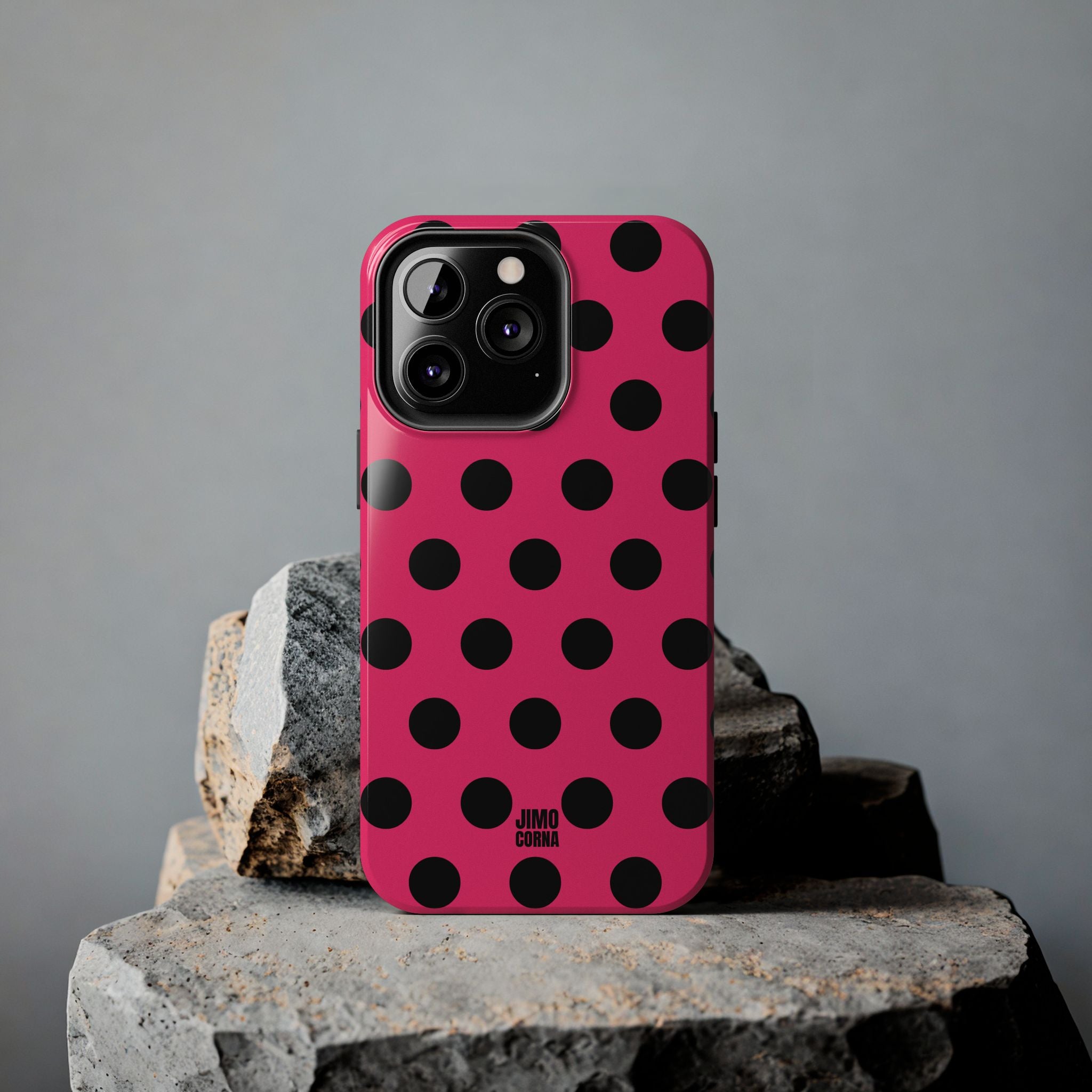 Big Polka Dot | Hot Pink and Black