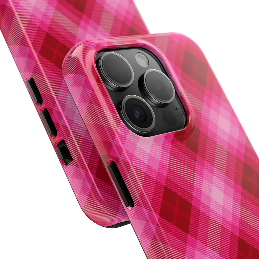 Pink Picnic Plaid iPhone Case