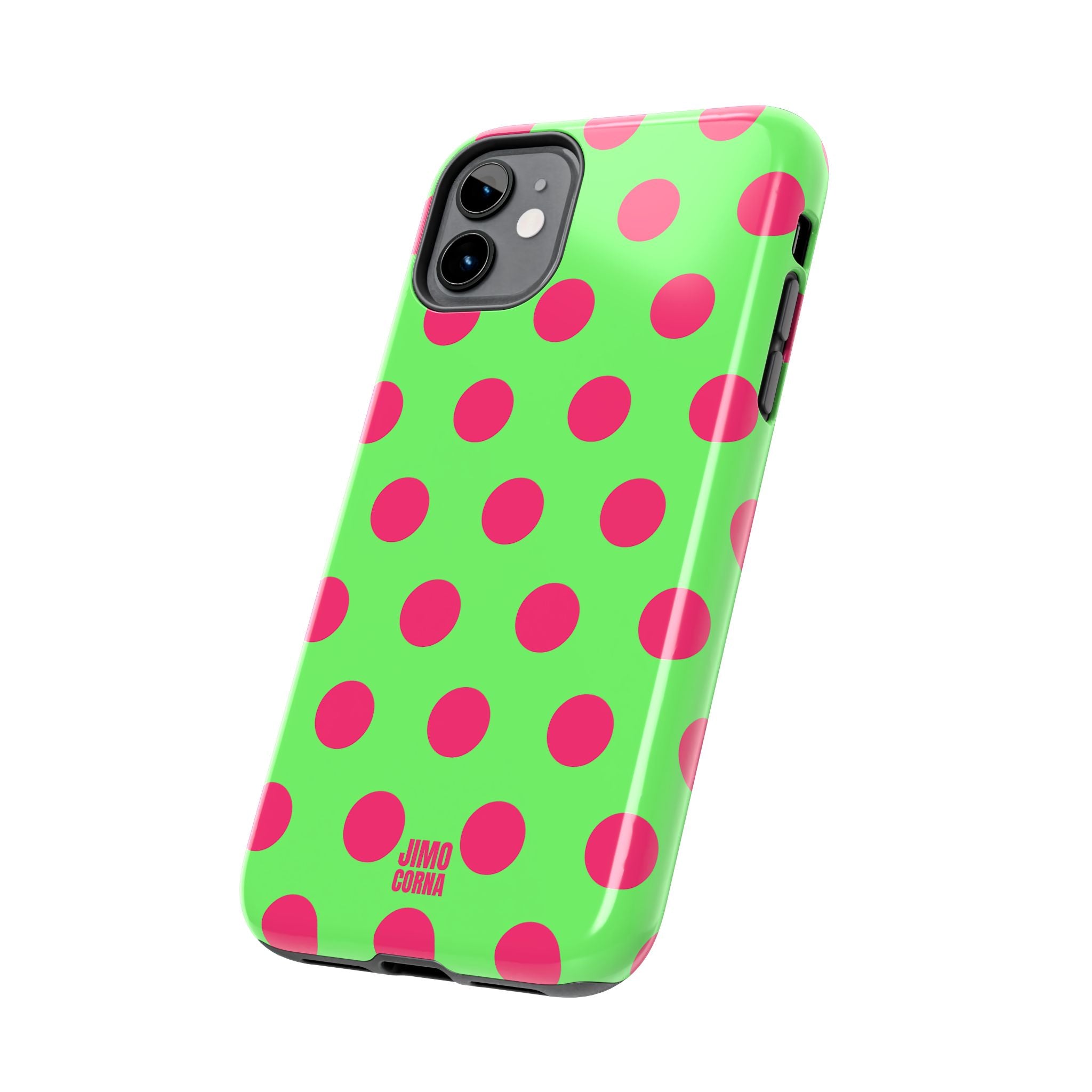 Big Polka Dot | Green and Pink
