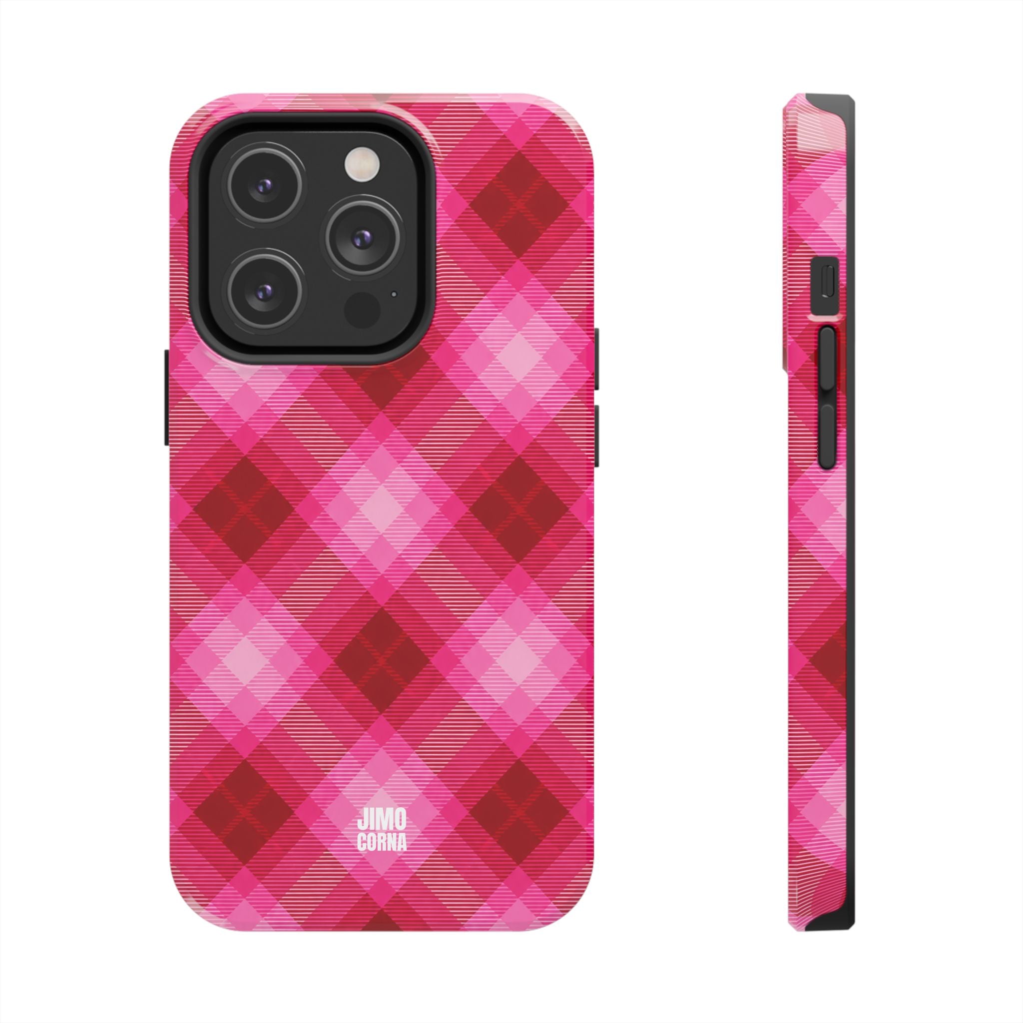 Pink Picnic Plaid iPhone Case