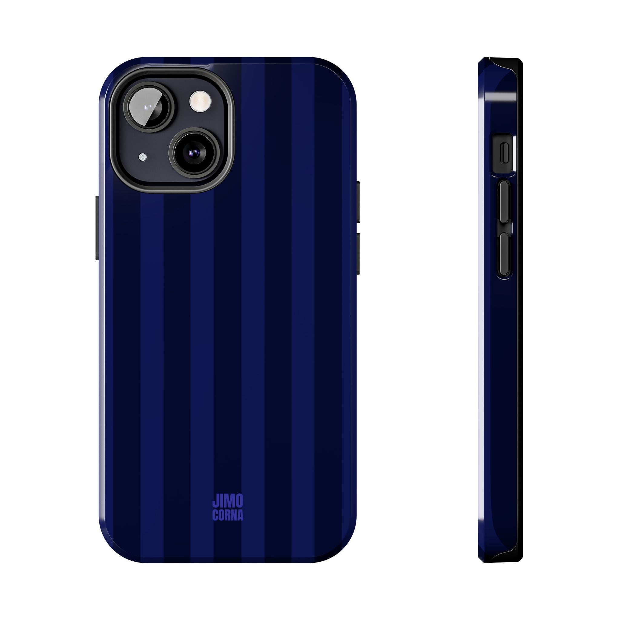 Bold Stripes iPhone Case | Navy Blue