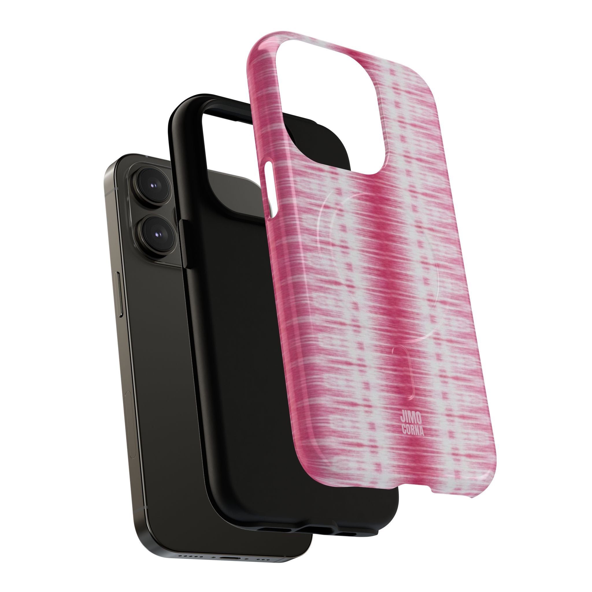Pink Woven Texture MagSafe iPhone Case