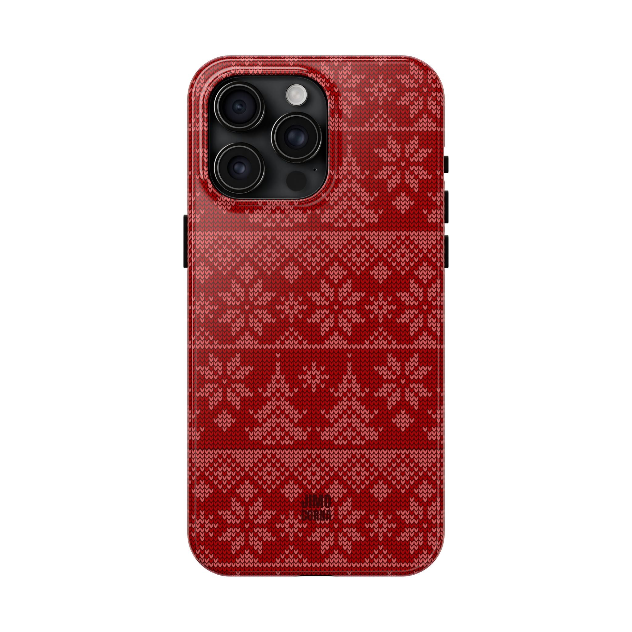 Holiday Knit | Red iPhone Case