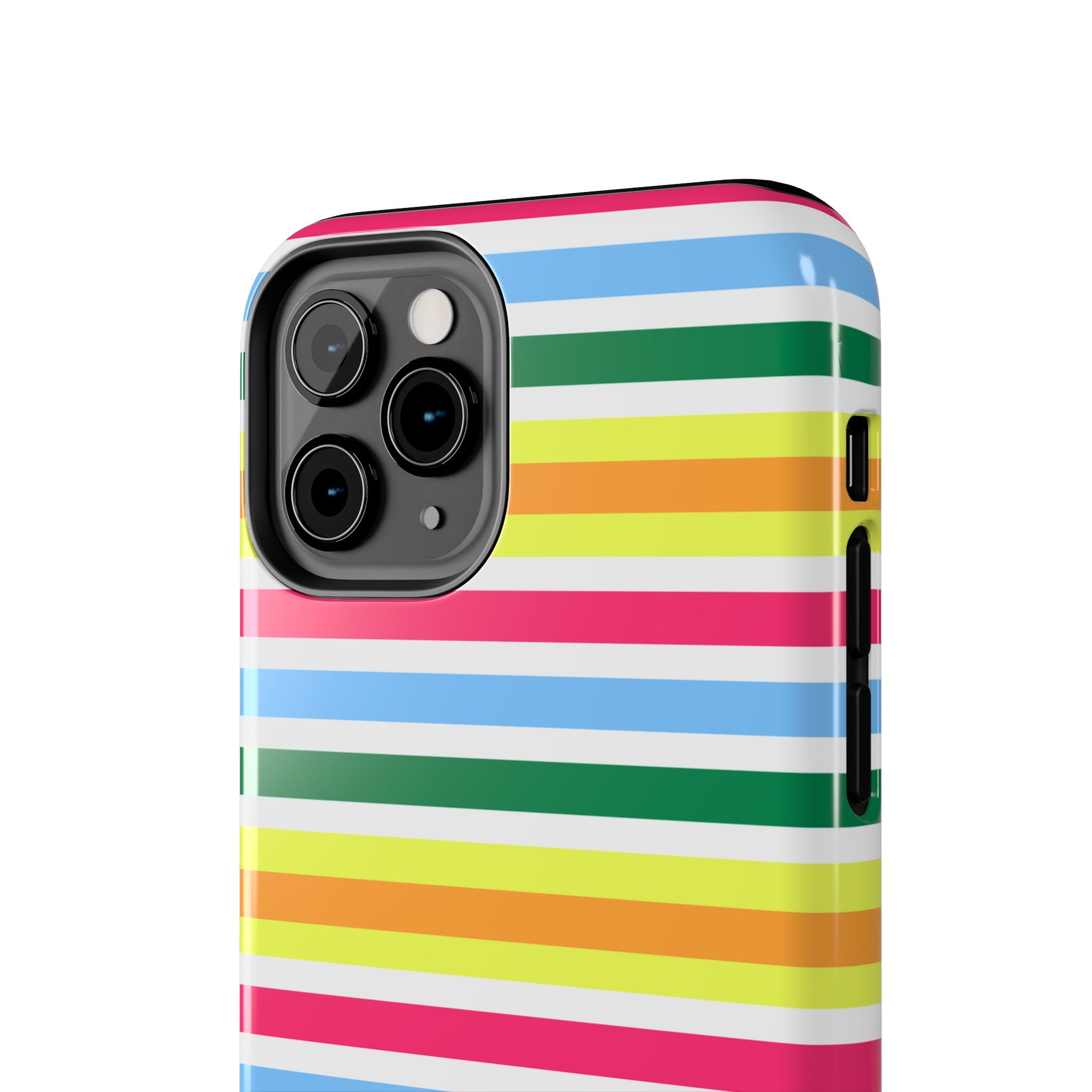 Rainbow Sorbet Stripe iPhone Case
