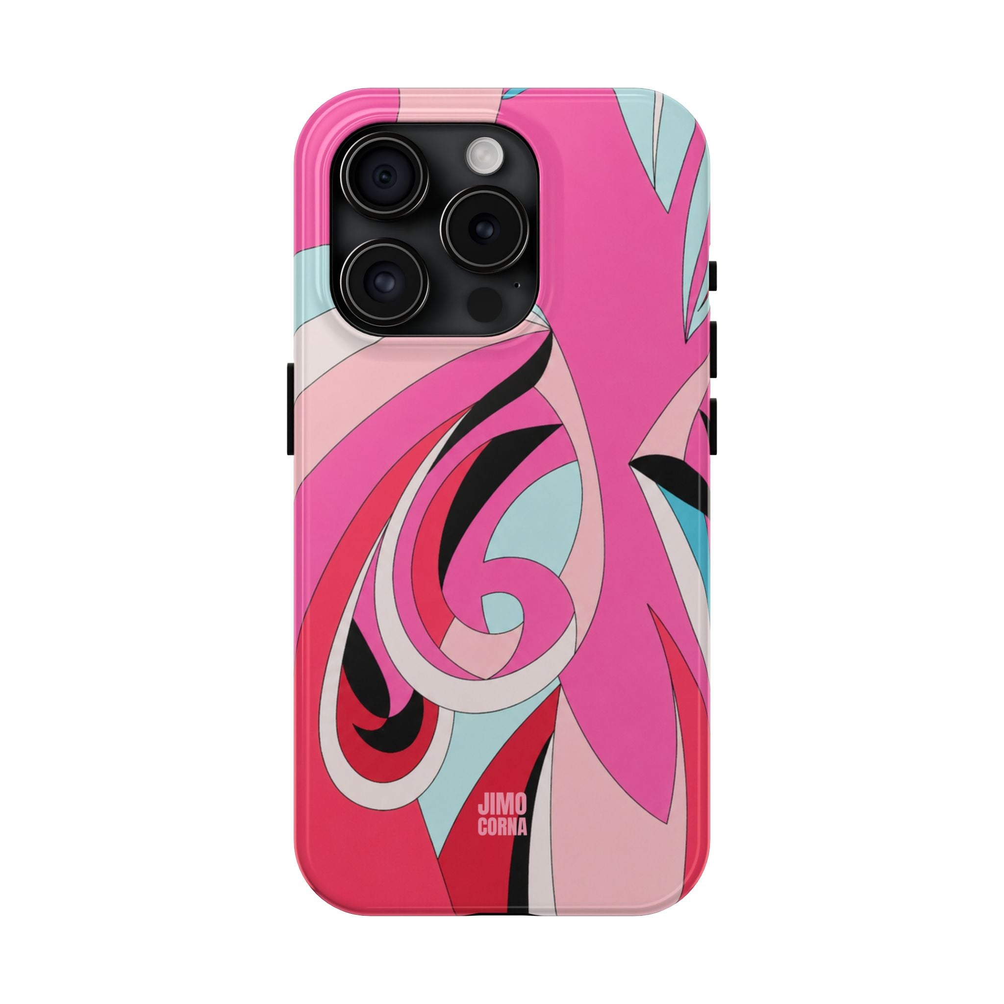 Pink Tropic Swirl iPhone Case