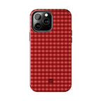 Farm Gingham iPhone Case | Red