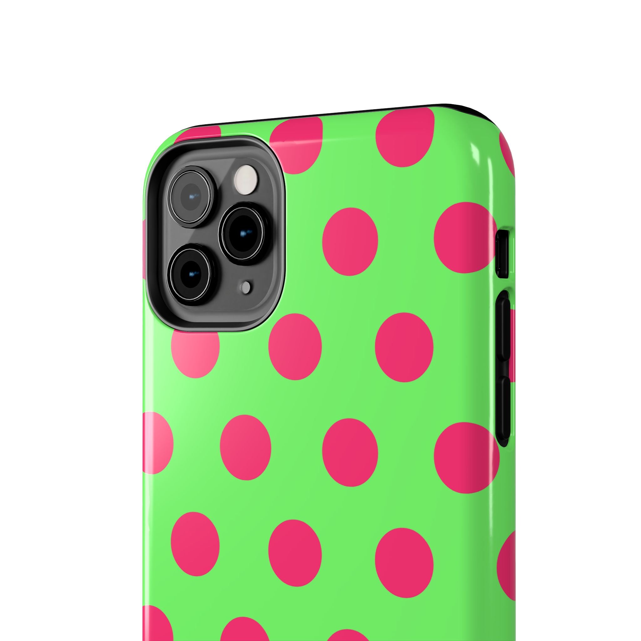 Big Polka Dot | Green and Pink