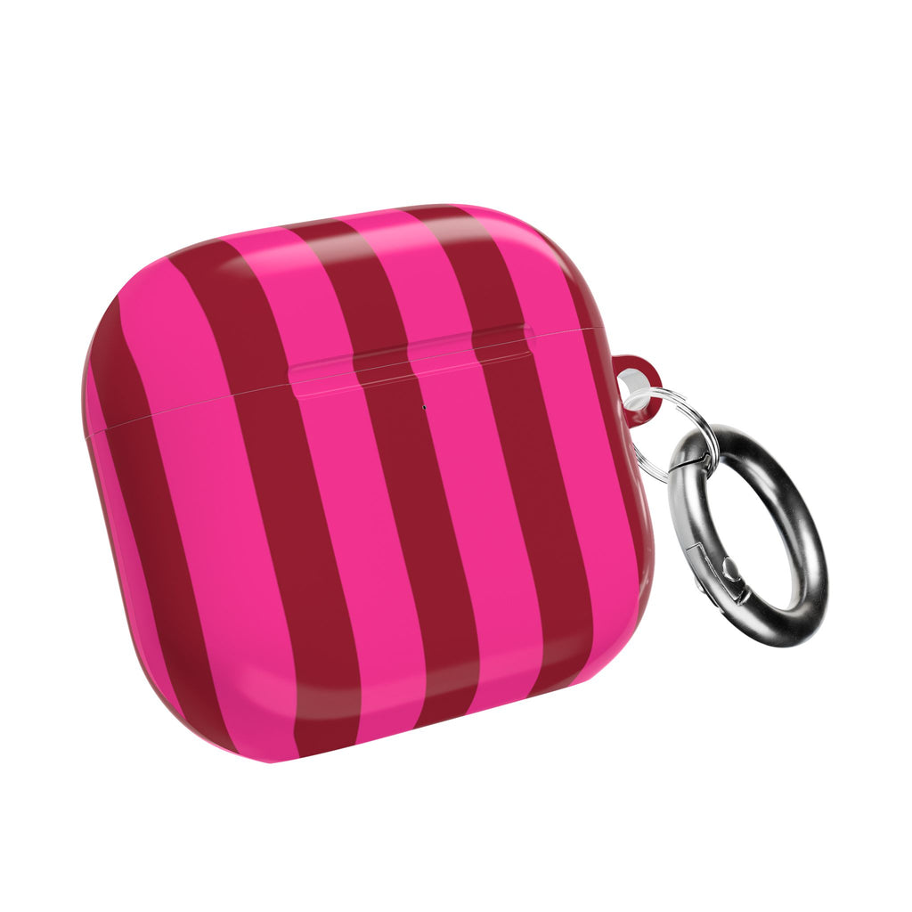 Bold Stripes AirPods Case | Strawberry Burst