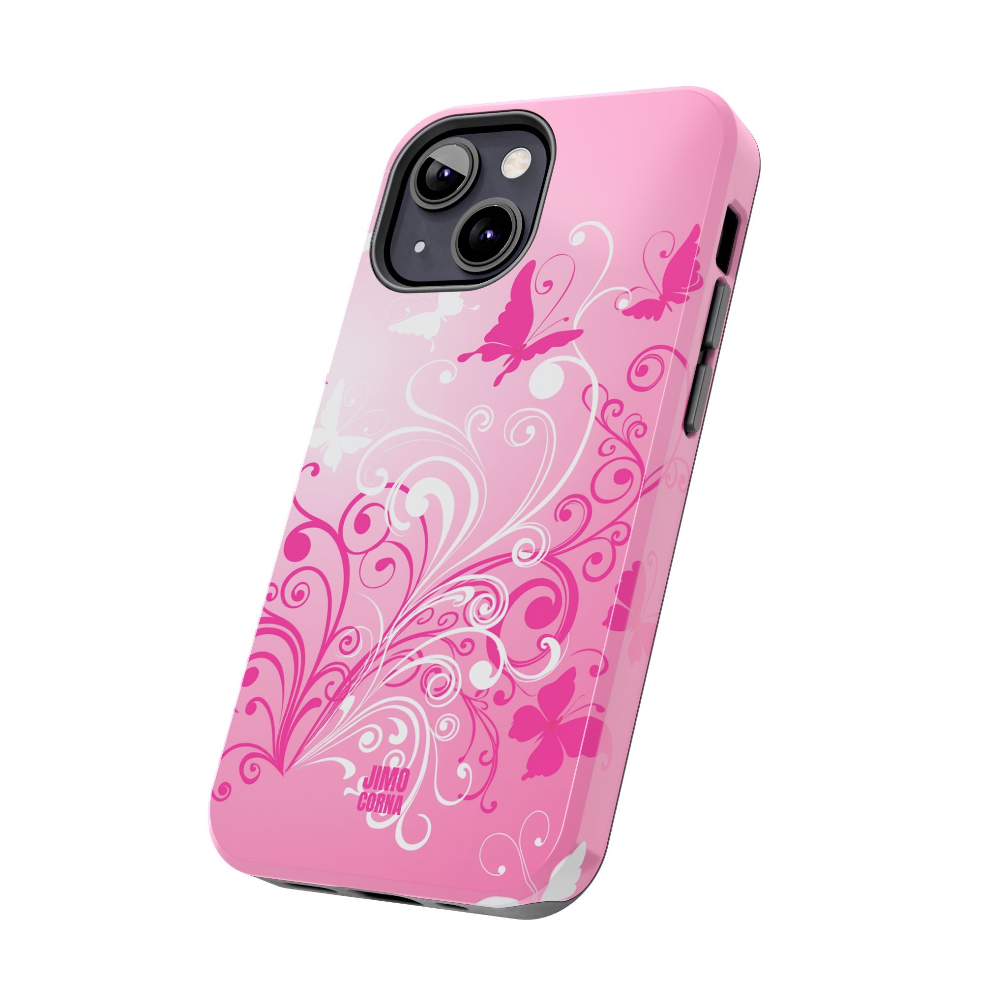 Pink Flutter Garden iPhone Case