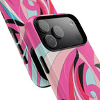 Pink Tropic Swirl MagSafe iPhone Case