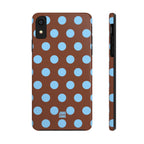 Big Polka Dot | Brown and Blue