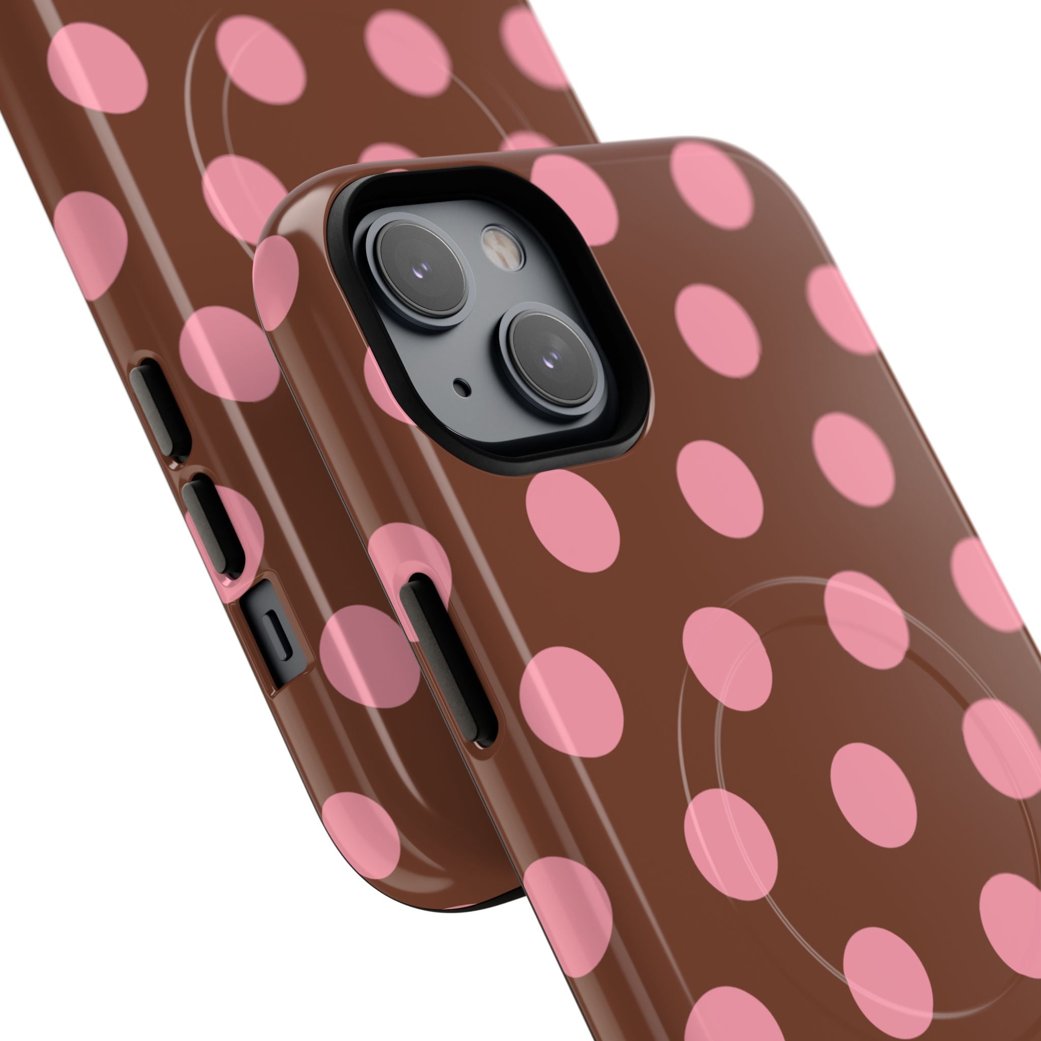 Big Polka Dot | Brown and Pink