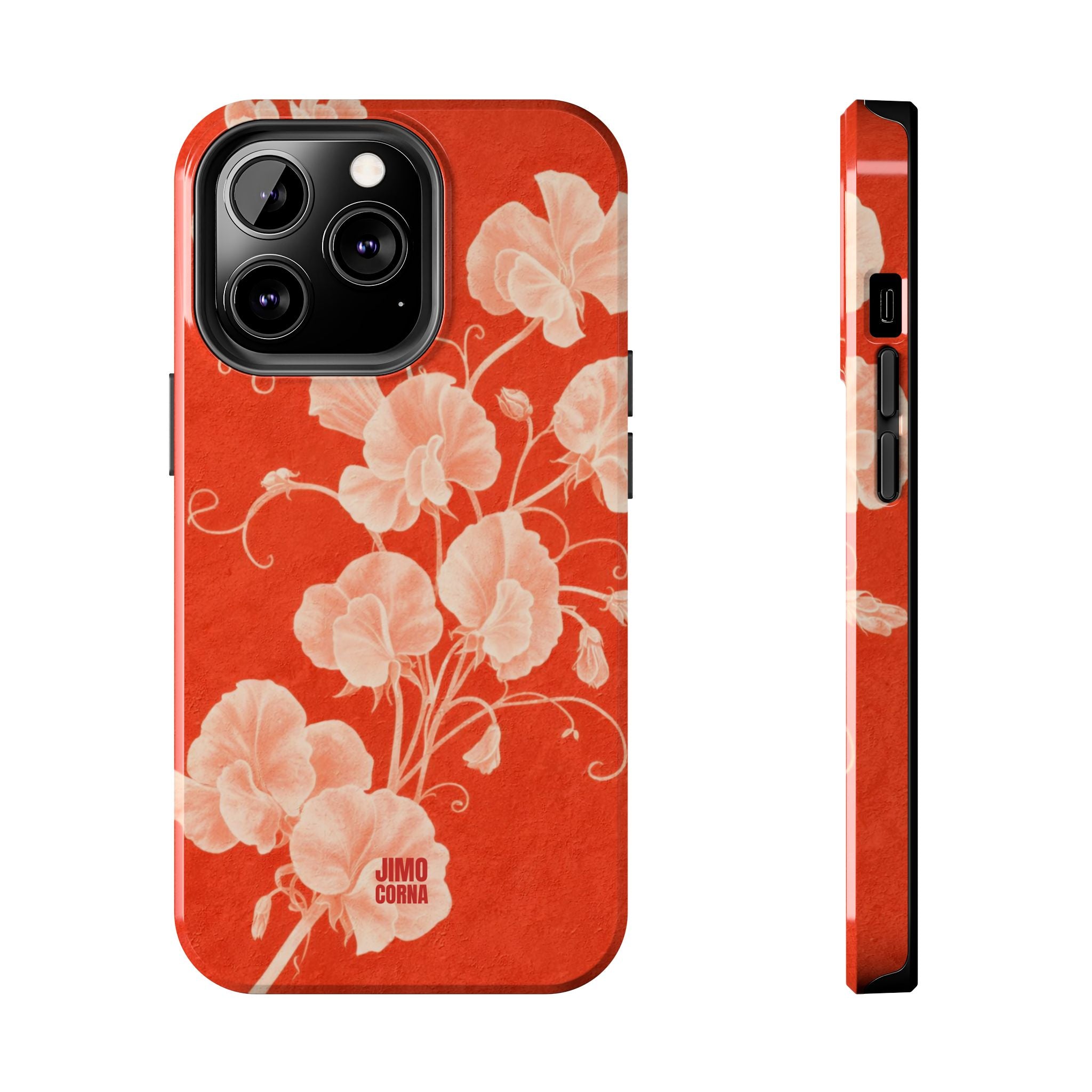 Red Flora iPhone Case