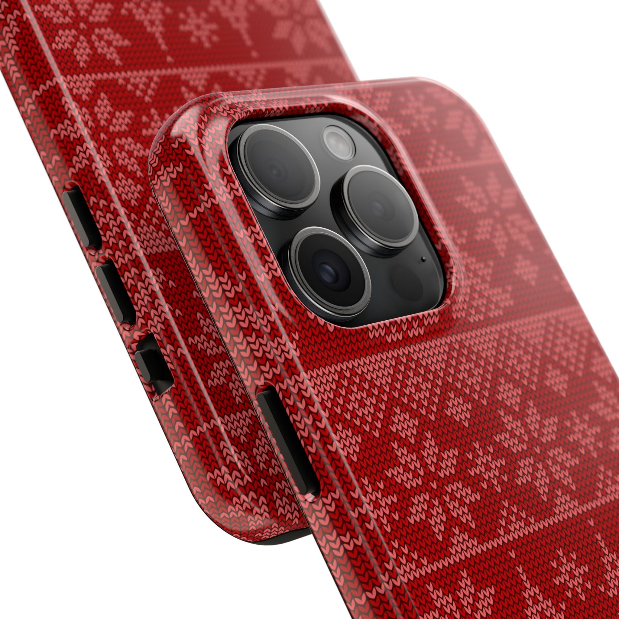 Holiday Knit | Red iPhone Case