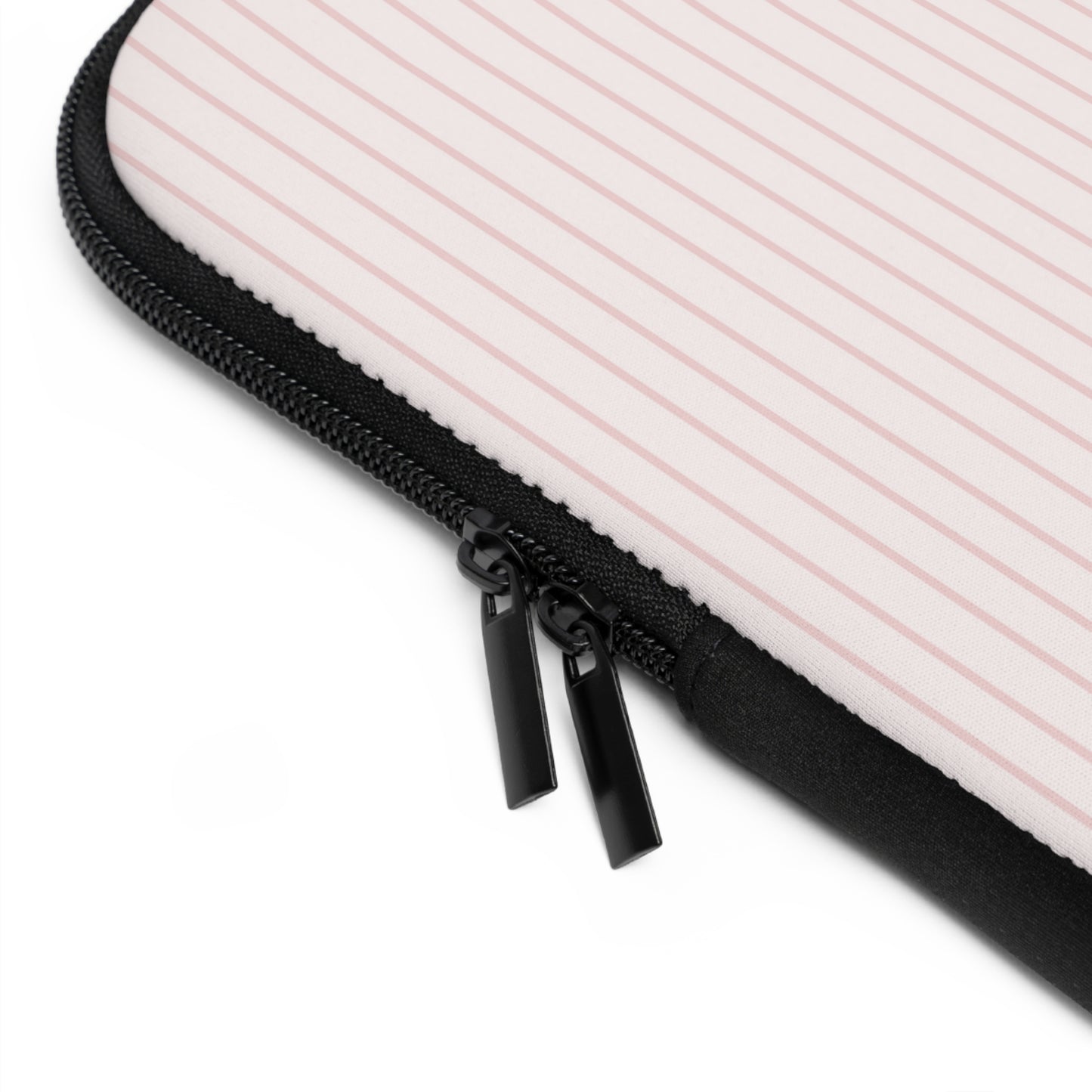 Baby Pink Soft Stripes Laptop Sleeve