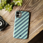 Angelina Stripes | Blue - iPhone Case
