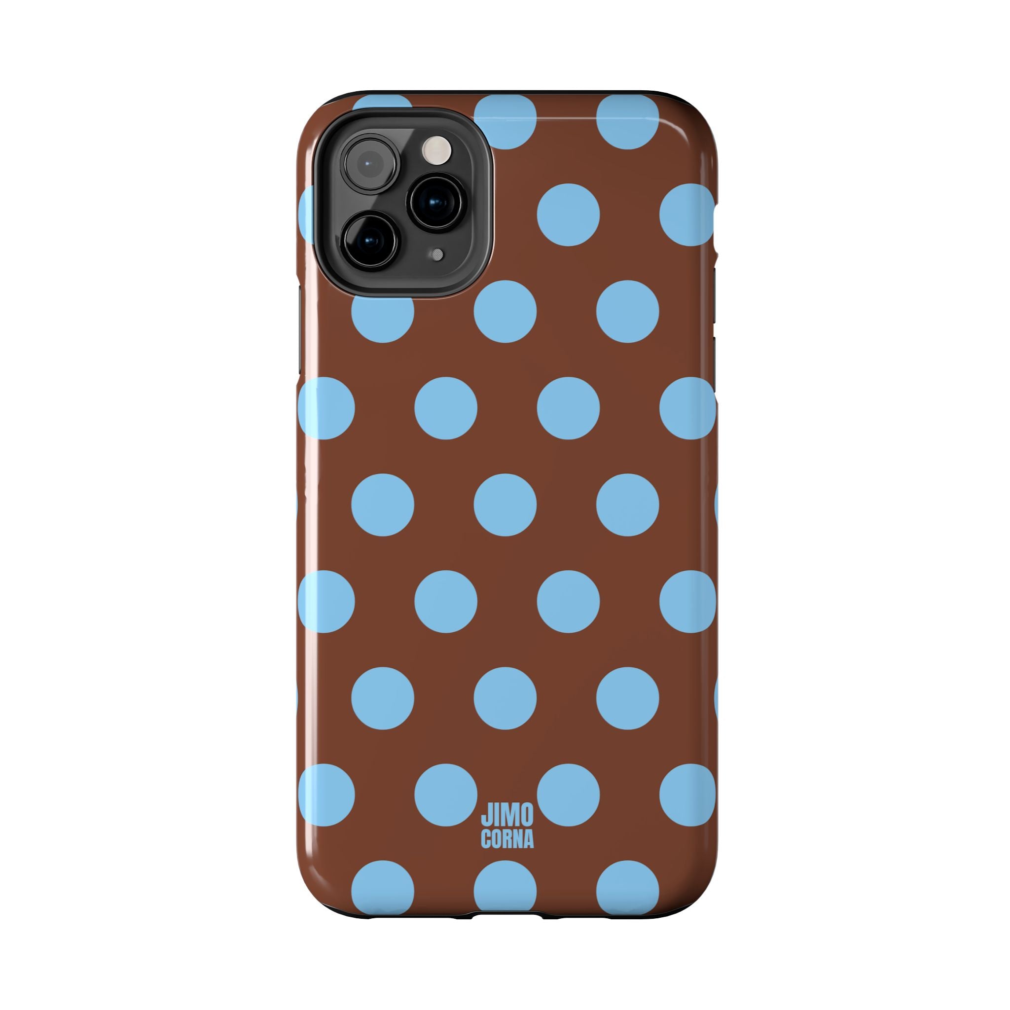 Big Polka Dot | Brown and Blue