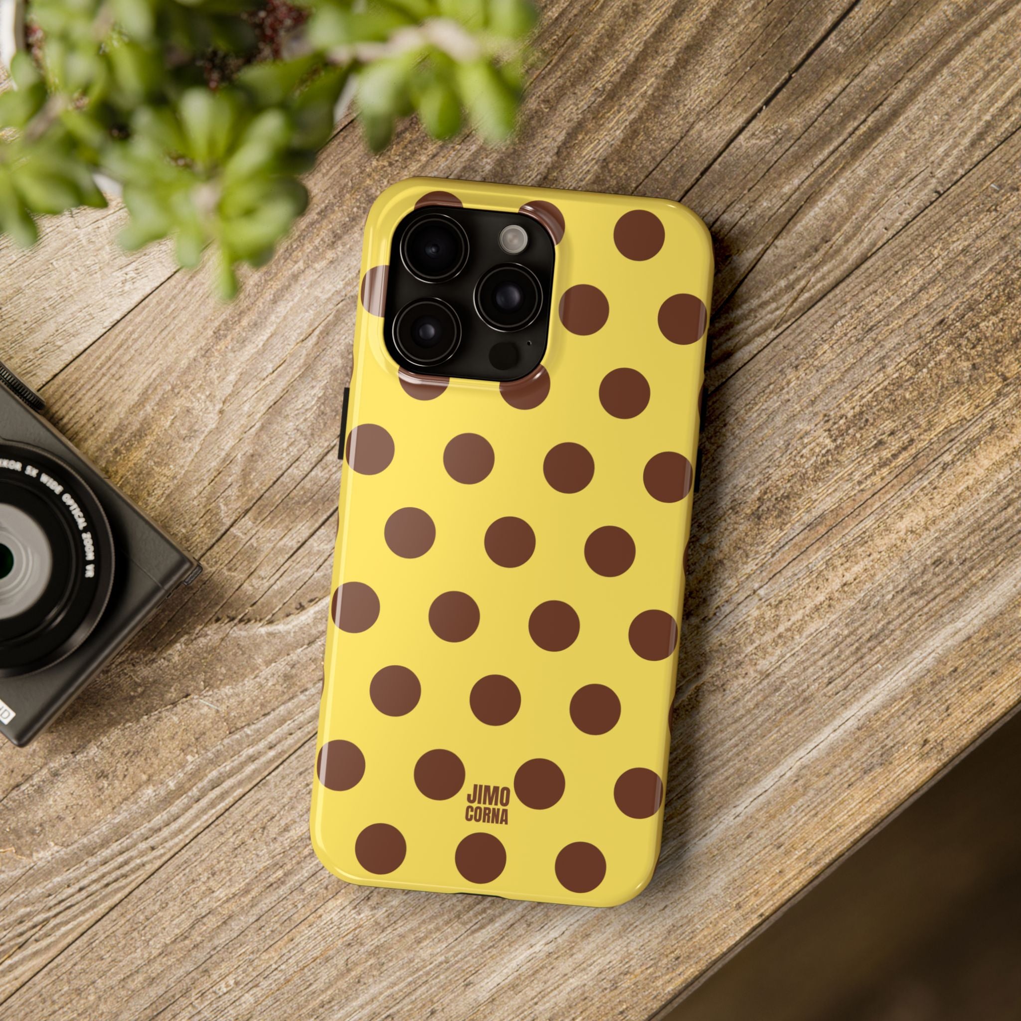 Big Polka Dot | Yellow and Brown
