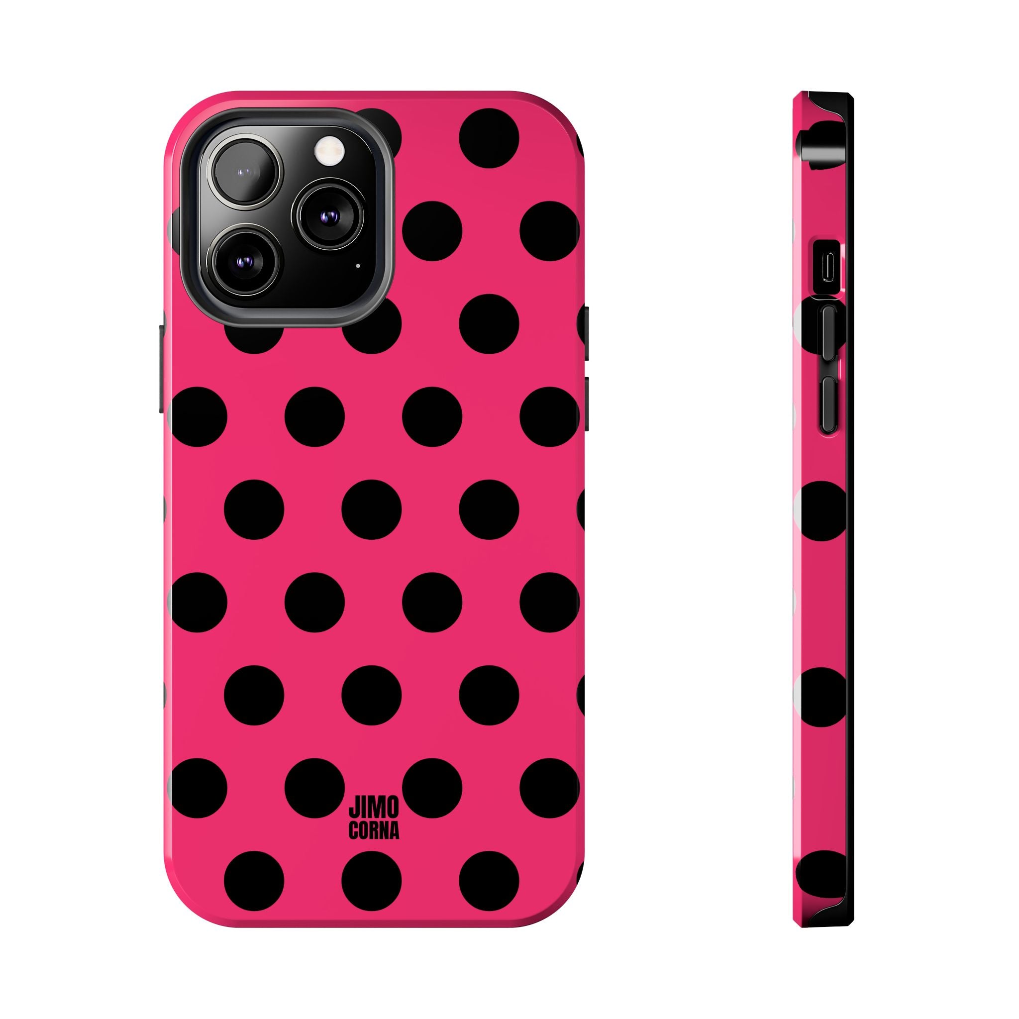 Big Polka Dot | Hot Pink and Black