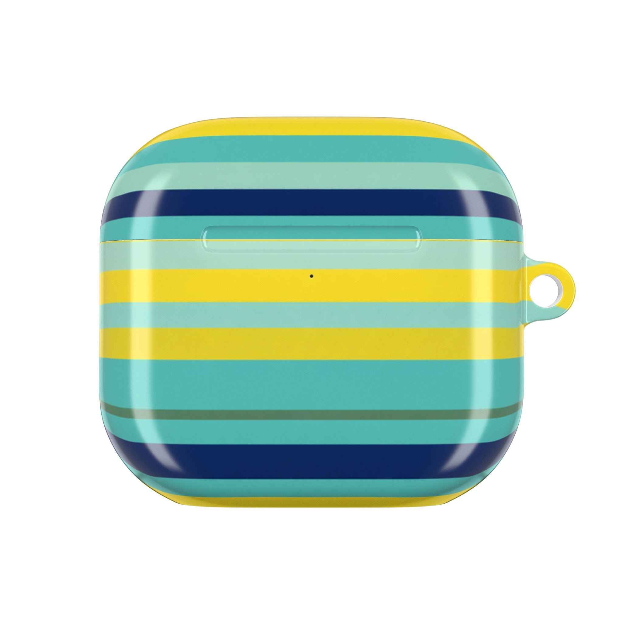 Blue Lemon Stripe AirPods Case