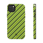 Angelina Stripes | Olive - iPhone Case
