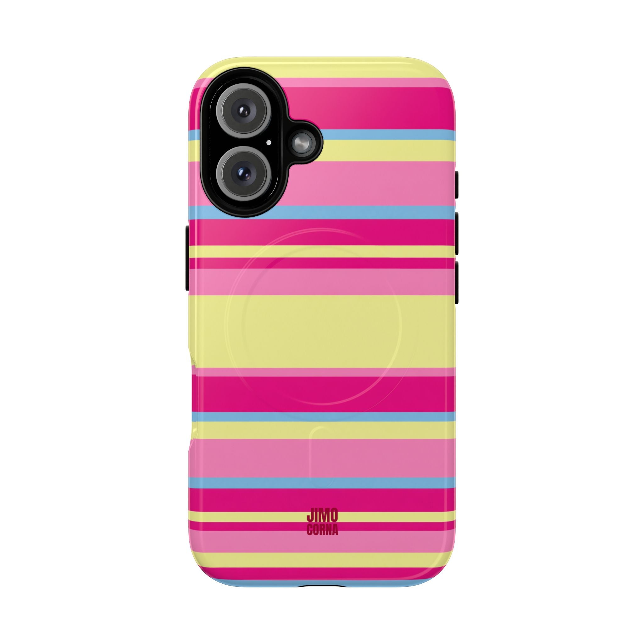 Lemonberry Stripe MagSafe iPhone Case