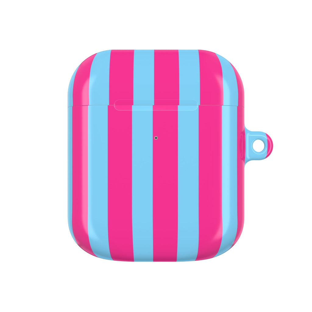 Bold Stripes AirPods Case | Cotton Candy