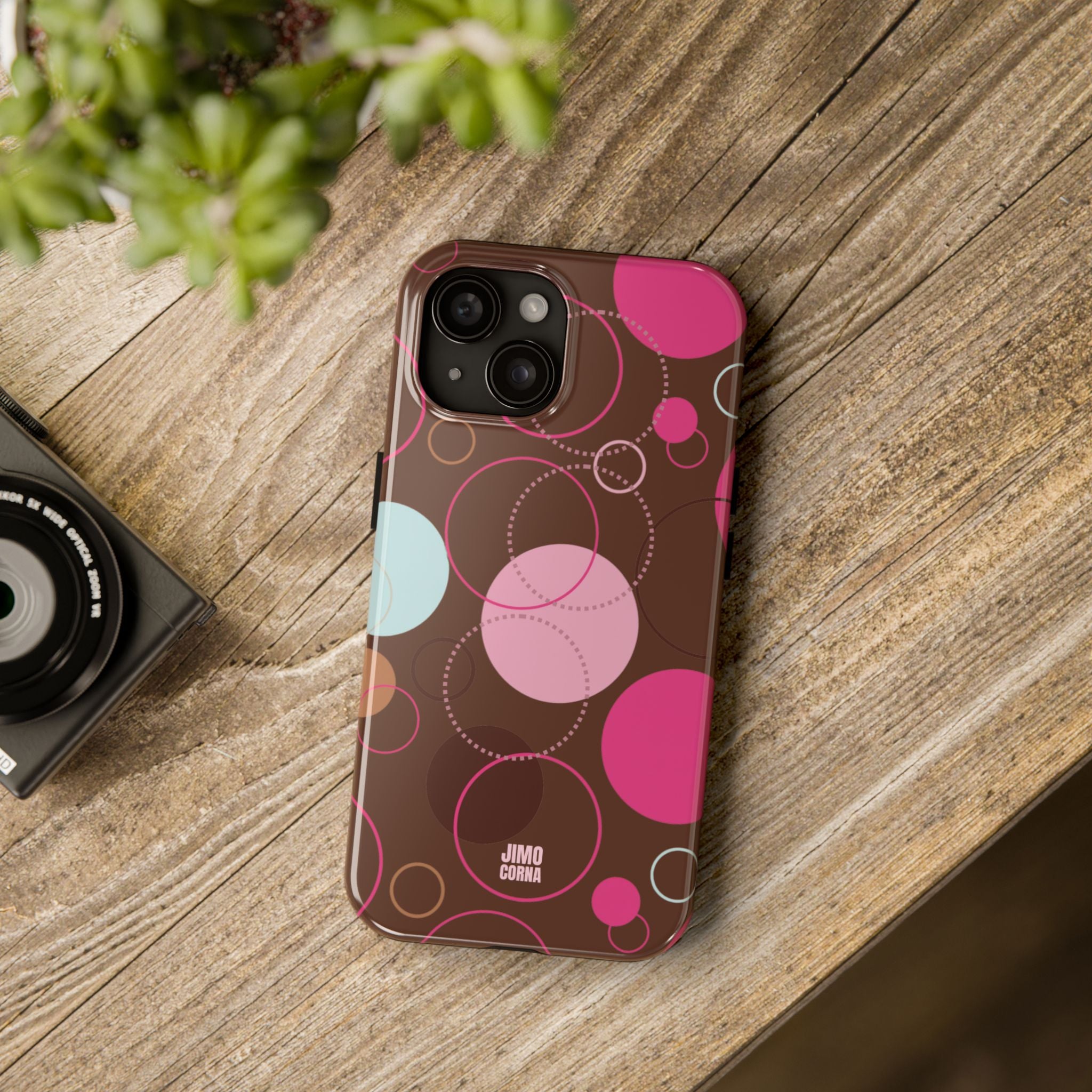 Spiral Pop iPhone Case | Brown
