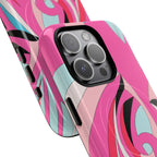 Pink Tropic Swirl MagSafe iPhone Case