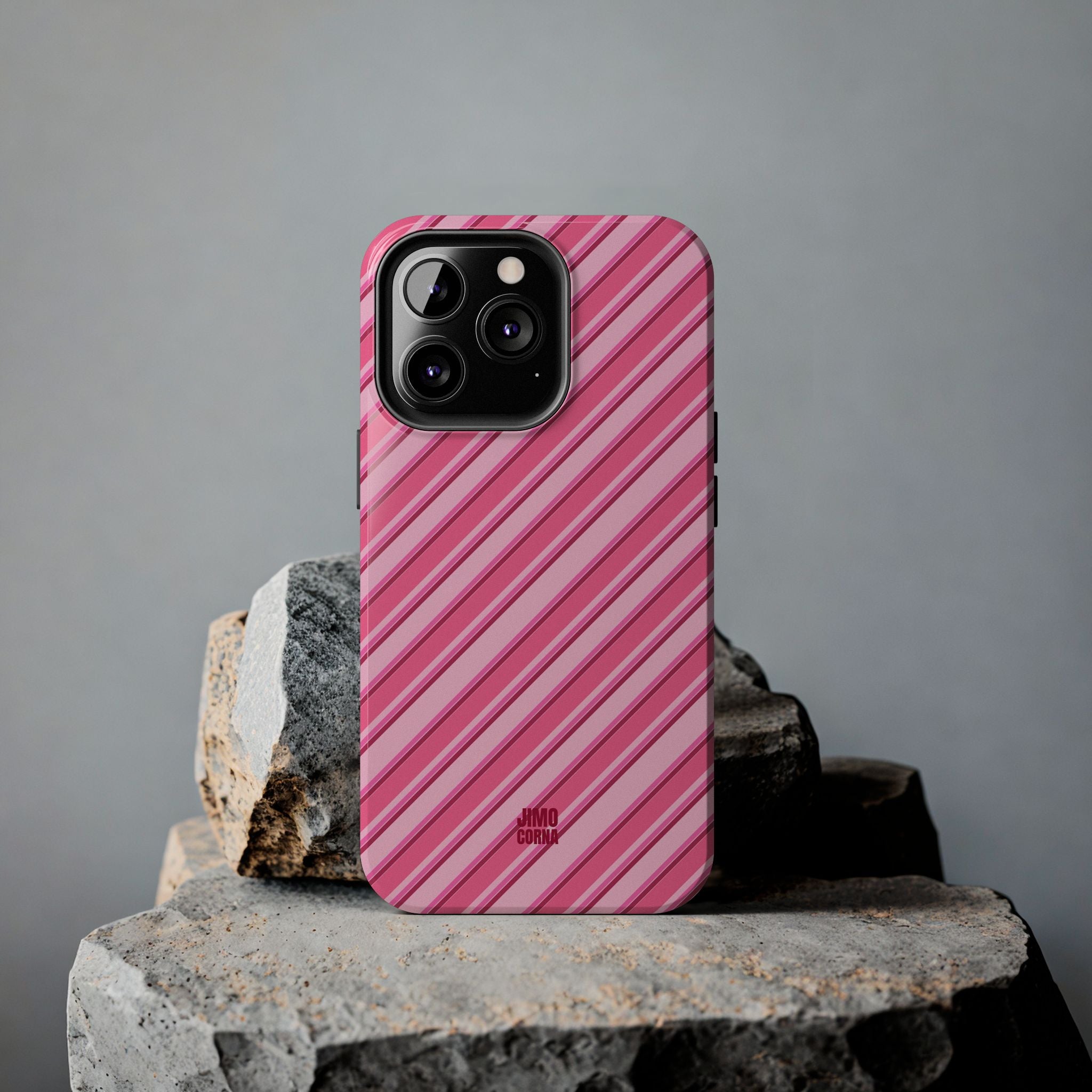 Angelina Stripes | Hot Pink - iPhone Case