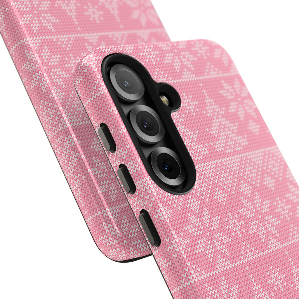 Holiday Knit | Pink iPhone Case