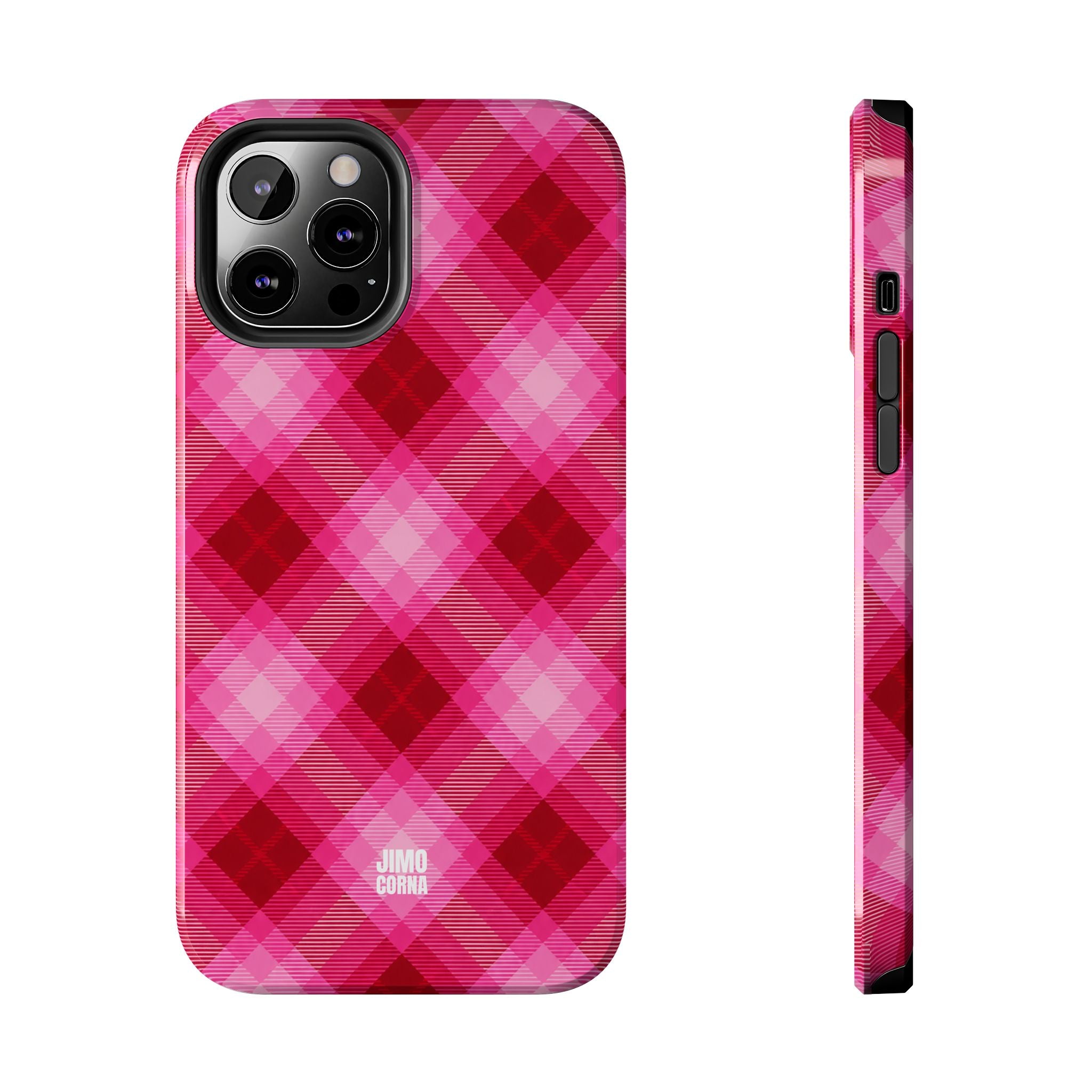 Pink Picnic Plaid iPhone Case