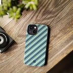 Angelina Stripes | Blue - iPhone Case