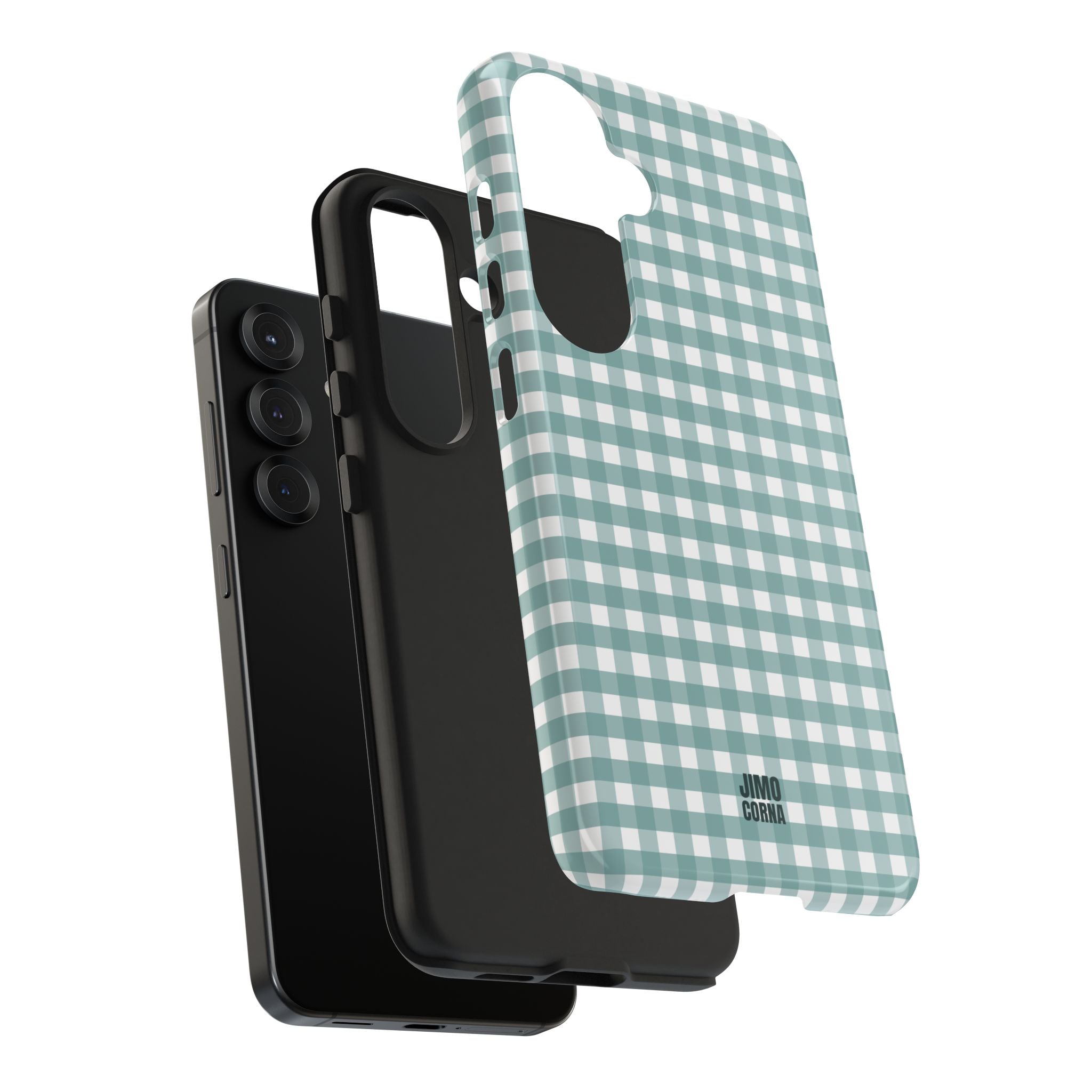 Farm Gingham Samsung Galaxy Case | Blue