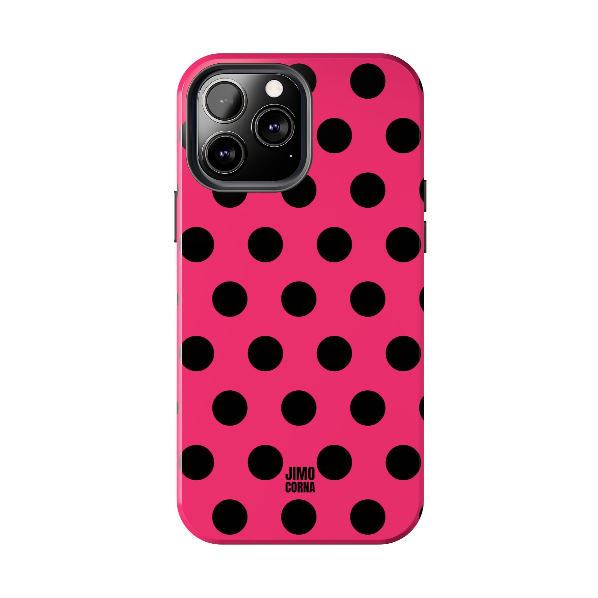 Big Polka Dot | Hot Pink and Black