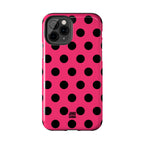 Big Polka Dot | Hot Pink and Black