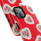 Rosy Lace MagSafe iPhone Case