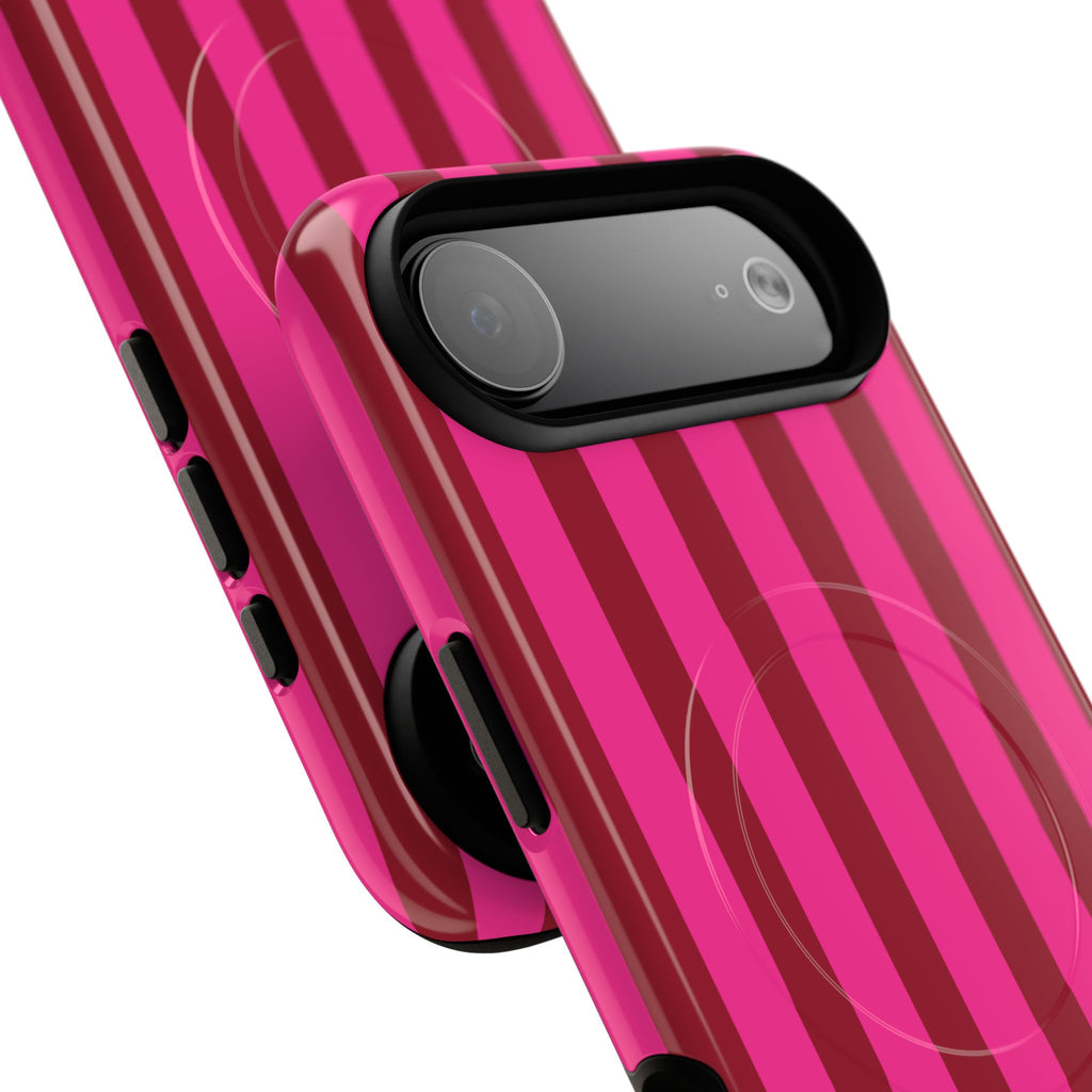 Bold Stripes MagSafe iPhone Case | Strawberry Burst