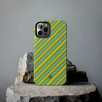 Angelina Stripes | Green - iPhone Case